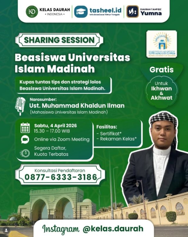 Brosur Sharing Beasiswa UIM Madinah